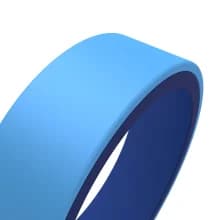 Reversible two tone silicone ring women light blue, blue safe to wear fashion alternative ring .