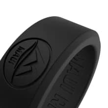 Details solid black silicone ring men durable and comfortable to wear functional wedding ring prevent ring avulsion.