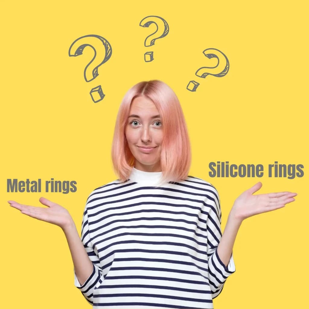Metal or silicone rings to choose