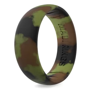 Hunting camo classic silicone ring men a comfortable alternative to traditional metal rings for men.